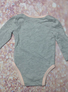 Disney Baby Gray & Pink Top