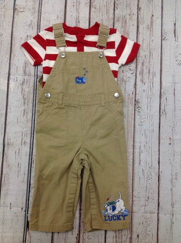 Disney Baby TAN PRINT 2 PC Outfit