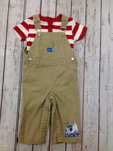 Disney Baby TAN PRINT 2 PC Outfit