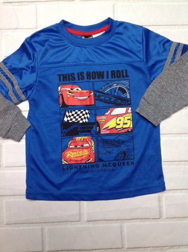 Disney Blue & Red Lightning McQueen Top