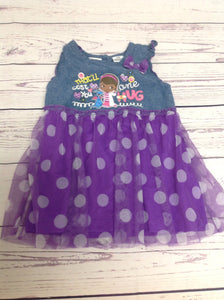 Disney Denim & Purple Dress