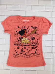 Disney Orange Print Moana Top
