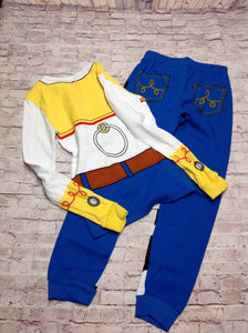 Disney Store BLUE & YELLOW Jesse Sleepwear