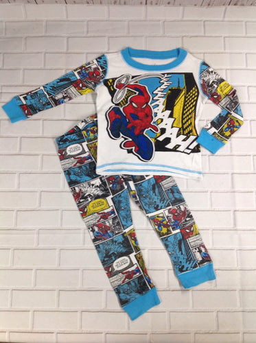 Disney Store Blue & White Spiderman Sleepwear