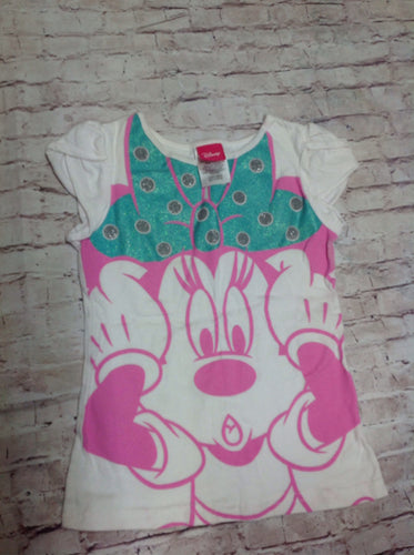 Disney White & Pink Top