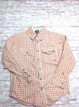 Dockers Orange & Blue Checkered Top