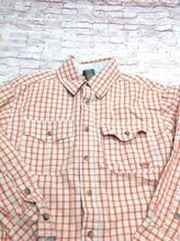 Dockers Orange & Blue Checkered Top