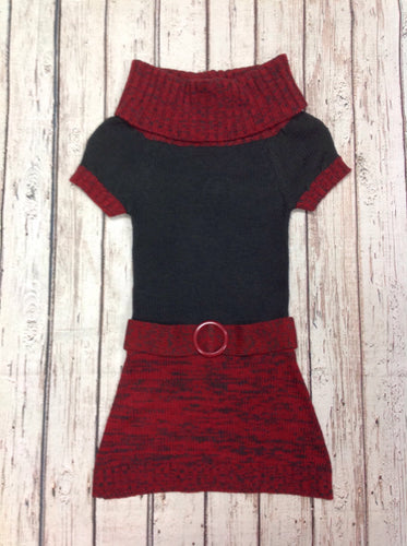 Doll Clothes Store RED & GRAY Dress