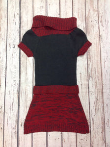 Doll Clothes Store RED & GRAY Dress