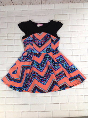 Dream Girl Coral Print Dress
