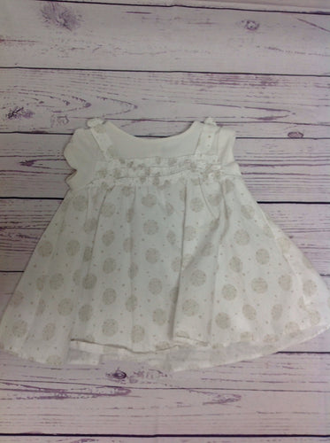 Dylan & Abby White & Gray Dress