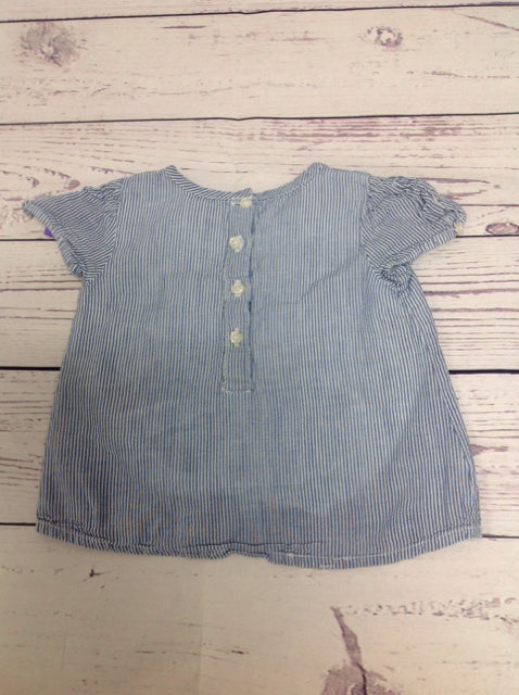 EARLY DAYS Blue & White Top