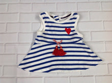 Elen Degeneres Blue & White Top