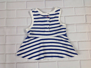 Elen Degeneres Blue & White Top