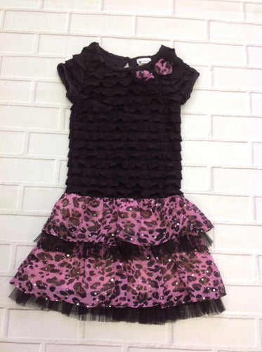 Emily West Black & Purple Dress