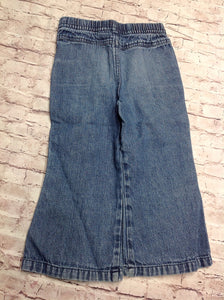 Faded Glory BLUE DENIM Flowers Jeans