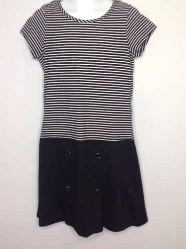 Faded Glory Black & Cream Dress