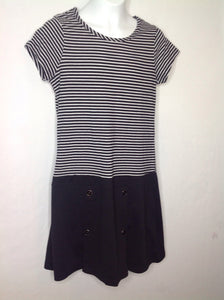Faded Glory Black & Cream Dress