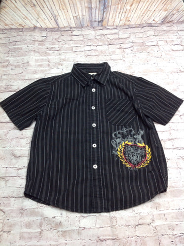 Faded Glory Black & White Stripe Top