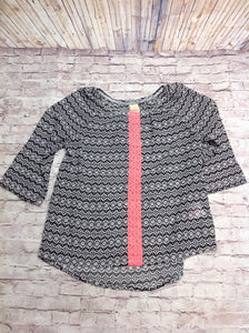 Faded Glory Black & White Top
