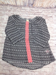 Faded Glory Black & White Top