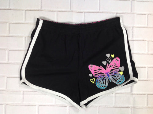 Faded Glory Black Print Shorts