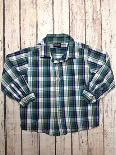 Faded Glory Blue & Green Top
