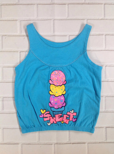 Faded Glory Blue Print Top