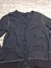 Faded Glory GRAY PRINT Stripe Top