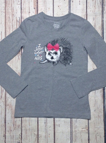 Faded Glory GRAY PRINT Top