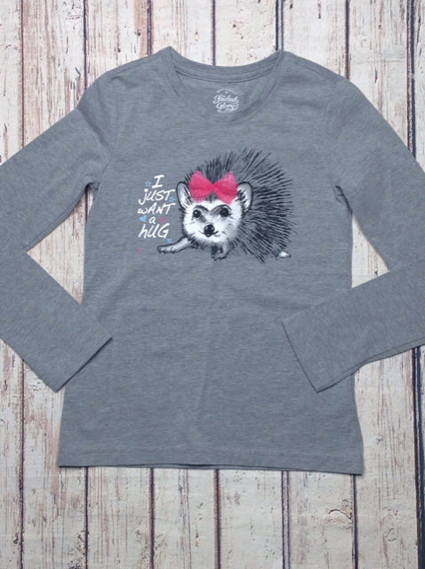 Faded Glory GRAY PRINT Top