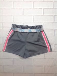Faded Glory Gray & Pink Shorts