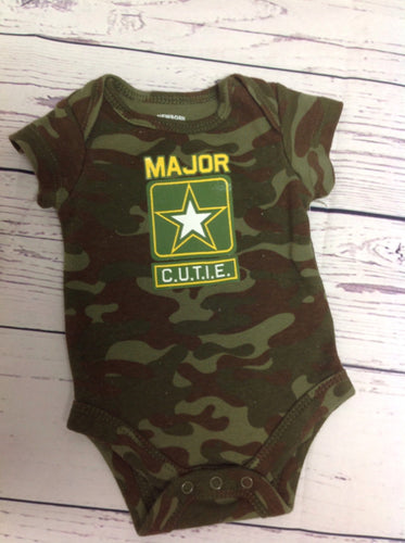 Faded Glory Green CAMO Top