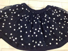 Faded Glory Navy Print Skirt