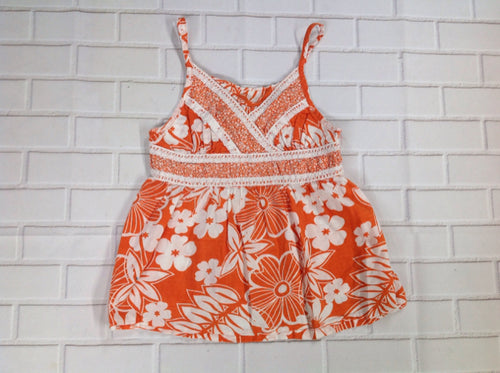 Faded Glory ORANGE & WHITE Top