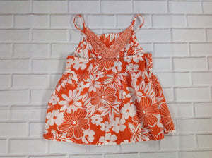 Faded Glory ORANGE & WHITE Top