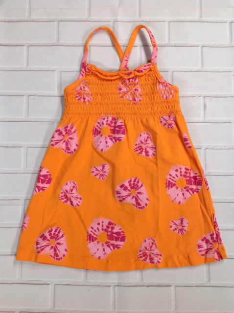 Faded Glory Orange Print Dress