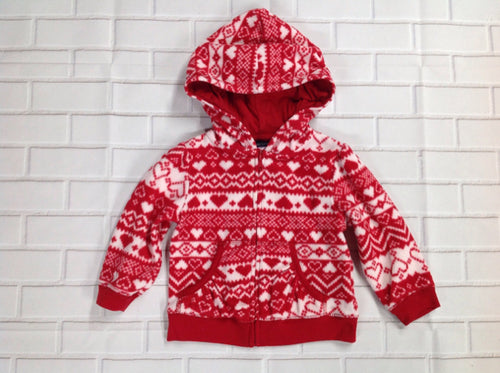 Faded Glory Red & White Top