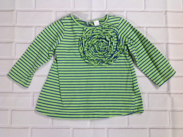 First Impressions Green & Blue Top