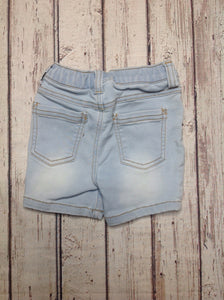 First Impressions Light Denim Distressed Shorts