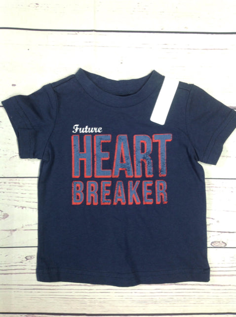 First Impressions Navy Print Top
