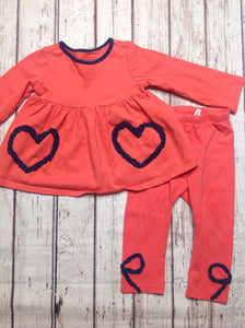 First Impressions Orange & Blue 2 PC Outfit