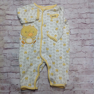 First Moments Yellow & White One Piece