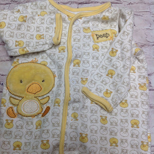 First Moments Yellow & White One Piece