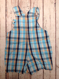 First Moments Orange & Blue Shortalls