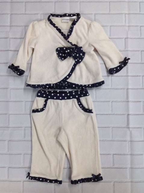 First Wish White & Gray 2 PC Outfit