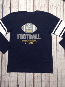 GAP KIDS Blue & White Football Top