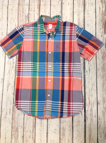 GAP KIDS Multi-Color Plaid Top