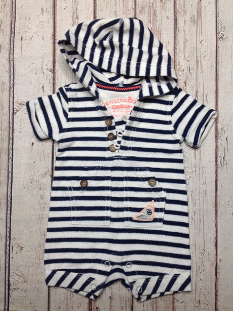 GENUINE BABY WHITE & BLUE One Piece