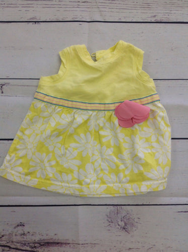 GENUINE BABY Yellow & White Dress